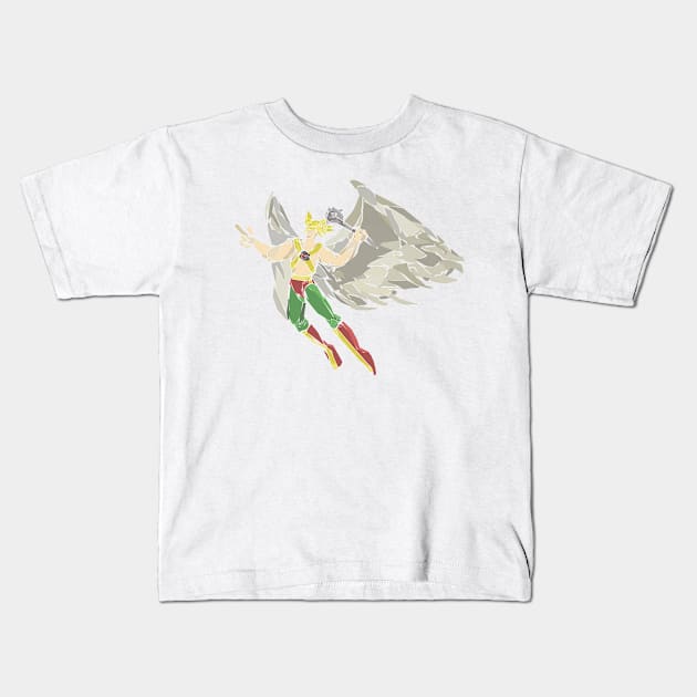 Hawkman Kids T-Shirt by Newtegan